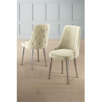 Set scaune Hanah Home Newa Cream Chrome