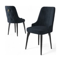 Set scaune Hanah Home Newa Anthracite Black imaginea #2 — magazin online Desire.md