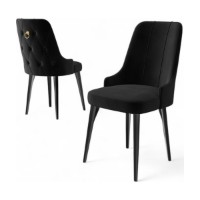 Set scaune Hanah Home Newa Black imaginea #2 — magazin online Desire.md