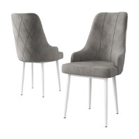 Set scaune Hanah Home Trex Grey White imaginea #2 — magazin online Desire.md