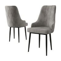 Set scaune Hanah Home Trex Grey Black imaginea #2 — magazin online Desire.md