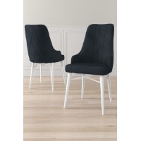 Set scaune Hanah Home Neta Anthracite White
