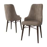 Set scaune Hanah Home Neta Cappuccino Brown imaginea #2 — magazin online Desire.md