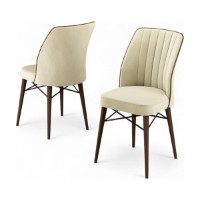 Set scaune Hanah Home Nuna Cream Brown imaginea #2 — magazin online Desire.md