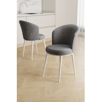 Set scaune Hanah Home Risa Grey White