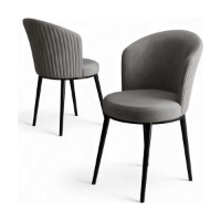 Set scaune Hanah Home Risa Grey Black imaginea #2 — magazin online Desire.md