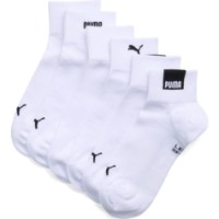 Ciorapi pentru bărbați Puma Logo Unisex Quarter 3P White/Black, s.43-46