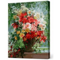 Tablou pe numere Art Gallery Premium Buchet luxos 40x50cm (GX31659)