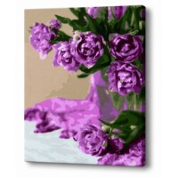 Tablou pe numere Art Gallery Premium Bujori violet 40x50cm (GX37281)