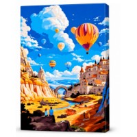 Tablou pe numere Art Gallery Premium Baloane deasupra canionului 40x50cm (GX47339)
