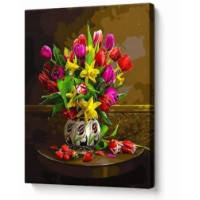 Tablou pe numere Art Gallery Premium Buchet luminos 40x50cm (GX30142)