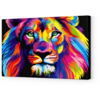 Tablou pe numere Art Gallery Premium Leu curcubeu 20x30cm (CX3602)