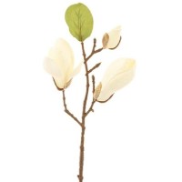 Floare decorativă Casa Masa Magnolia 28 cm (L20585/WH)