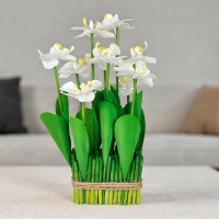 Декоративный цветок Casa Masa Orhidei 36cm White (DK24088WH) фото №2 — интернет-магазин Desire.md