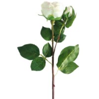 Floare decorativă Casa Masa Trandafir 50 cm (L51516/WH)