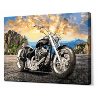 Tablou pe numere Art Gallery Premium Motocicleta 40x50cm (GX41464)