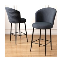 Set scaune de bar Hanah Home Fora Anthracite Black imaginea #2 — magazin online Desire.md