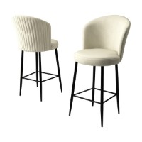 Set scaune de bar Hanah Home Fora Cream Black imaginea #3 — magazin online Desire.md