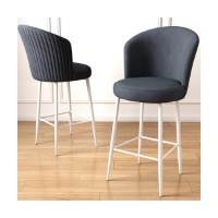 Set scaune de bar Hanah Home Fora Anthracite White imaginea #2 — magazin online Desire.md
