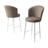 Set scaune de bar Hanah Home Fora Cappuccino White imaginea #3 — magazin online Desire.md