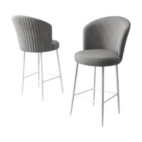 Set scaune de bar Hanah Home Fora Grey White imaginea #3 — magazin online Desire.md