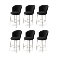 Комплект барных стульев Hanah Home Fora Black Chrome