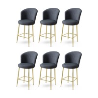Set scaune de bar Hanah Home Alte Anthracite Gold