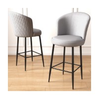 Комплект барных стульев Hanah Home Uras Grey Black фото №2 — интернет-магазин Desire.md