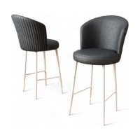 Комплект барных стульев Hanah Home Uras Anthracite White фото №3 — интернет-магазин Desire.md