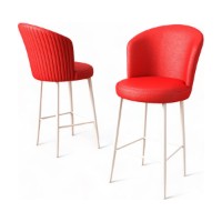 Set scaune de bar Hanah Home Uras Red White imaginea #3 — magazin online Desire.md