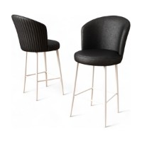 Set scaune de bar Hanah Home Uras Black White imaginea #3 — magazin online Desire.md
