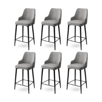 Set scaune de bar Hanah Home Enox Grey Black imaginea #1 — magazin online Desire.md