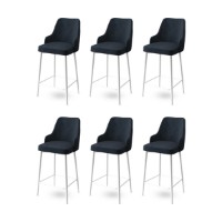 Set scaune de bar Hanah Home Enox Anthracite White