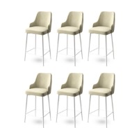 Set scaune de bar Hanah Home Enox Cream White