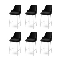 Set scaune de bar Hanah Home Enox Black White