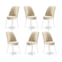 Set scaune Hanah Home Dexa Cream White