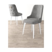 Set scaune Hanah Home Newa Grey White