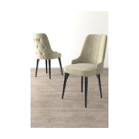 Set scaune Hanah Home Newa Cream Black