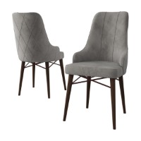 Set scaune Hanah Home Neta Grey Brown imaginea #2 — magazin online Desire.md