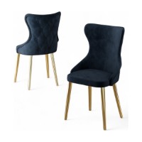 Set scaune Hanah Home Alpa Anthracite Gold imaginea #2 — magazin online Desire.md