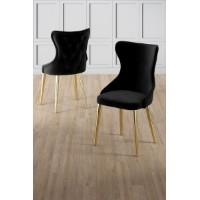 Set scaune Hanah Home Alpa Black Gold