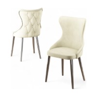 Set scaune Hanah Home Alpa Cream Chrome imaginea #2 — magazin online Desire.md