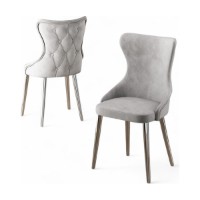 Set scaune Hanah Home Alpa Grey Chrome imaginea #2 — magazin online Desire.md