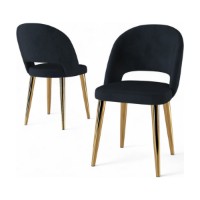 Set scaune Hanah Home Pane Anthracite Gold imaginea #2 — magazin online Desire.md