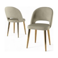 Set scaune Hanah Home Pane Cream Gold imaginea #2 — magazin online Desire.md