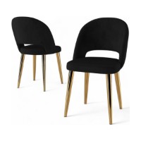 Set scaune Hanah Home Pane Black Gold imaginea #2 — magazin online Desire.md