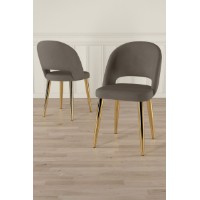 Set scaune Hanah Home Pane Cappuccino Gold
