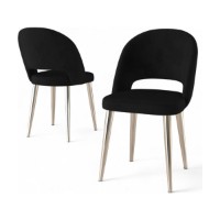 Set scaune Hanah Home Pane Black Chrome imaginea #2 — magazin online Desire.md