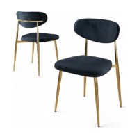 Set scaune Hanah Home Vina Anthracite Gold imaginea #2 — magazin online Desire.md