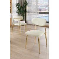 Set scaune Hanah Home Vina Cream Gold